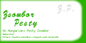 zsombor pesty business card